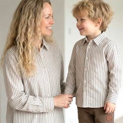 Johannes skjorte - Cream &amp; Ebony