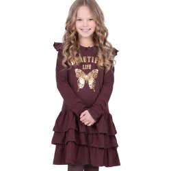 Wilma kjole - Dark Mahogany
