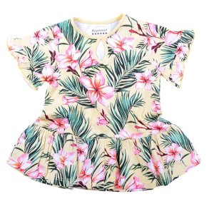 Cindy top - Yellow hawaii