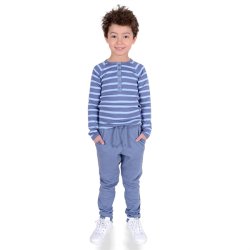 Doby Bluse - Moon &amp; Light Blue