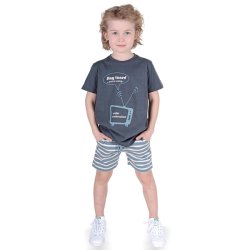 Magnus Shorts - Dove Blue &amp; Cream