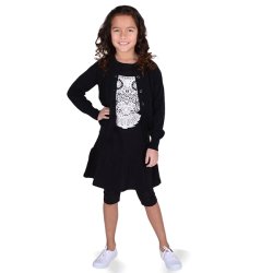 Tenna short  leggings - Shiny black